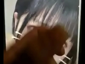 Japanese girl facial cum