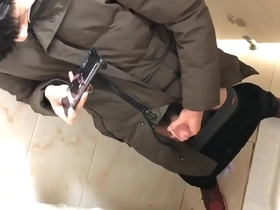 Asian boy caught jerking in toilet 2